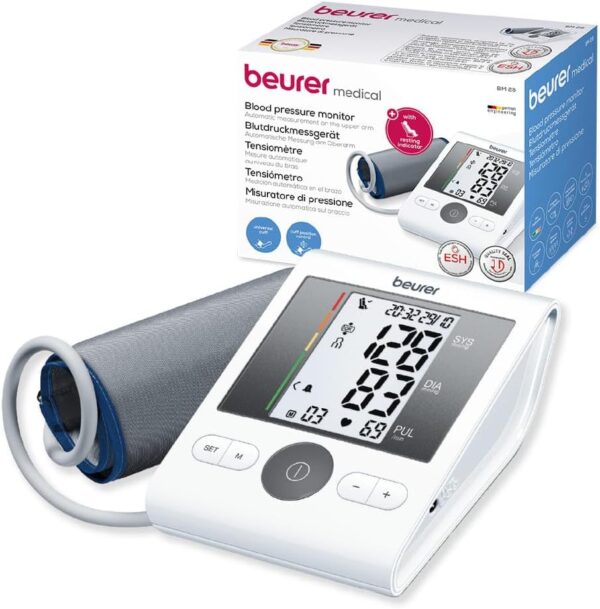 Beurer upper arm blood pressure monitor BM 28 Value Pack The universal cuff