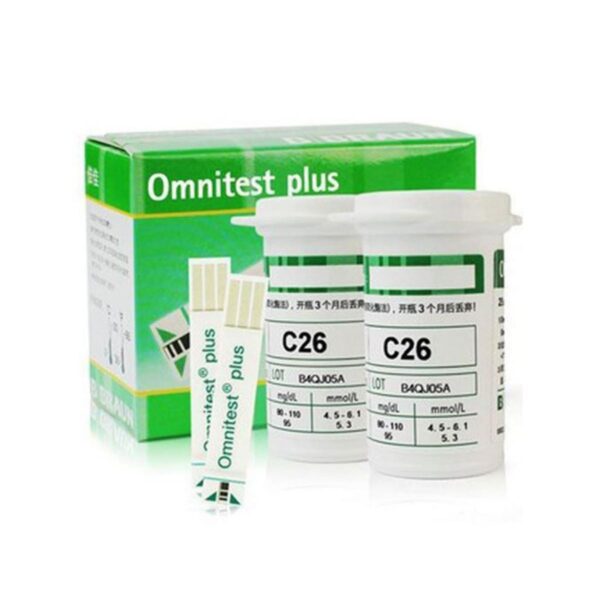Omnitest plus test strip 50 pcs box (2 vail)