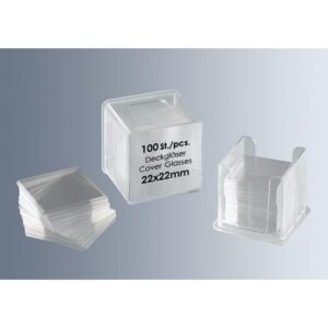 100Pcs/vail 22x22mm Transparent Slides Coverslips Cover Glass Microscope Consumables