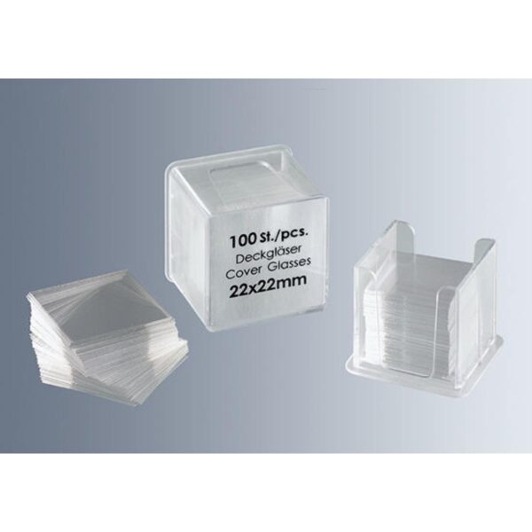 100Pcs/vail 22x22mm Transparent Slides Coverslips Cover Glass Microscope Consumables