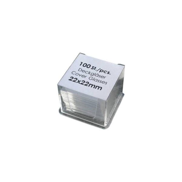 100Pcs/vail 22x22mm Transparent Slides Coverslips Cover Glass Microscope Consumables - Image 2