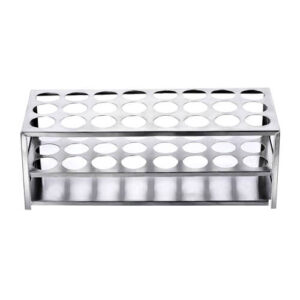Steel 24 Hole Test Tube Rack, Test Tube Holder for Professional Laboratory