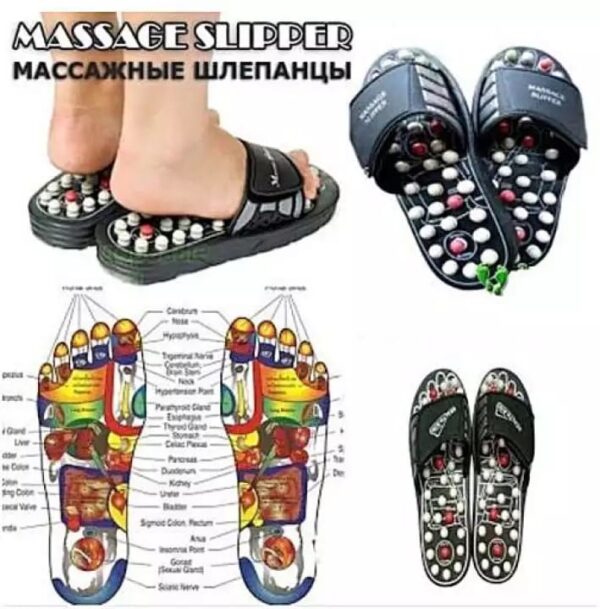 Foot Massage Slippers Reflexology Health Acupuncture Health Shoes Slipper Healthy Massager Pebble Feet - Image 3