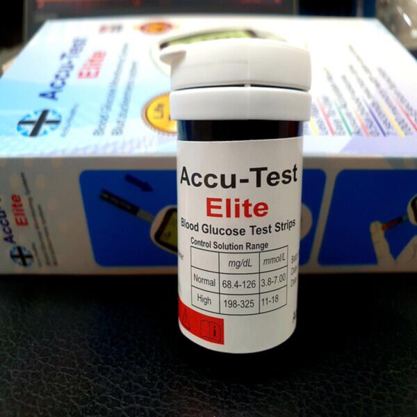 Accu Test Elite Blood Glucose Check Strip 50 Test Strips