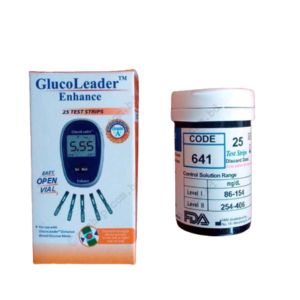 Gluco Leader Enhance Blood Glucose Test (Blue) - 25 pcs strips