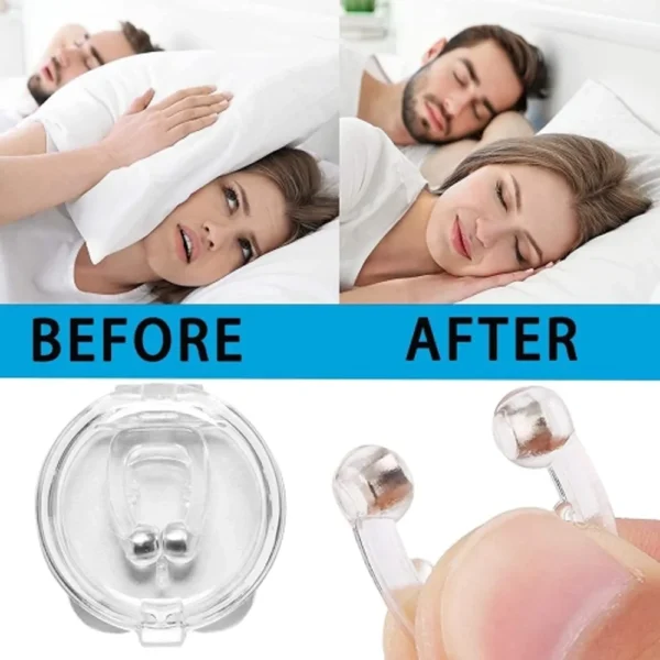 Silicone Magnetic Anti Snore Nose Clip - Image 3