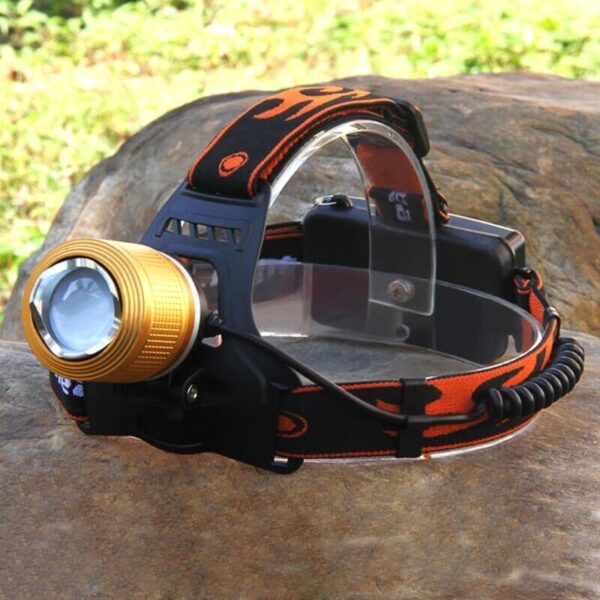 High Quality Rechargeable Led Headlight Dual Light Zoom Headlamp for Cycling BK Riding and fishing - Image 2