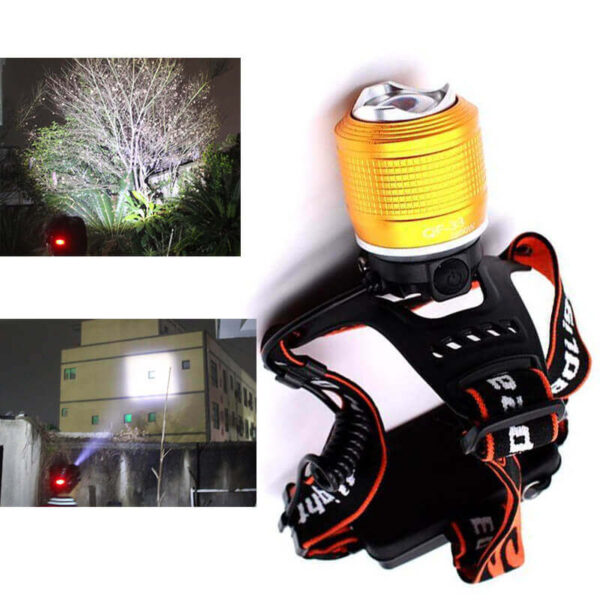 High Quality Rechargeable Led Headlight Dual Light Zoom Headlamp for Cycling BK Riding and fishing - Image 3