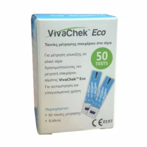 VivaChek Eco+(plus) Blood Glucose Test Strips ( 50pcs -1vial )