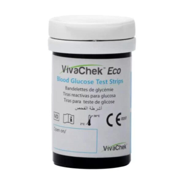 VivaChek Eco+(plus) Blood Glucose Test Strips ( 50pcs -1vial ) - Image 2