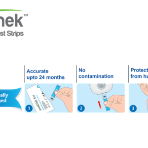 VivaChek ECO+ Blood Glucose Test Strip foil individual (10 pcs)