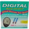 Digital Accu Answer Blood Glucose Strips