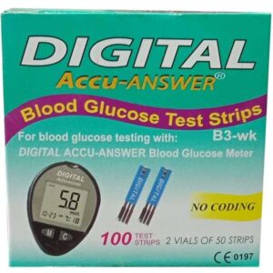 Digital Accu Answer Blood Glucose Strips
