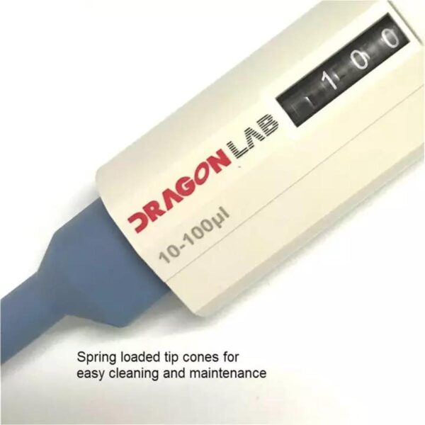 Micro Pipettes Single-channel Adjustable Laboratory DRAGON Pipettor 0.1ul-100ul Volumes(10-100)