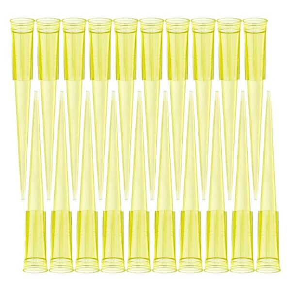 Micro pipettes Yellow Tips capacity 200ul For laboratory use -1000 pcs (1pkt) - Image 2