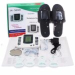 Body Slimming massager tens massager digital therapy Massageador tens machine Electrode Pads+Russian/English+slippers