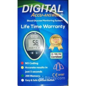 Blood Glucose Monitor / Diabetics Machine / Digital Accu Answer