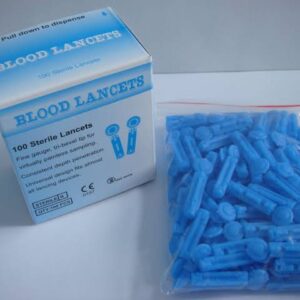 Blood lancets for glucose Meter 100 piece(1 box)