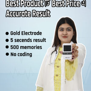 Wellex Blood Glucose Monitor Blood Sugar Test Meter