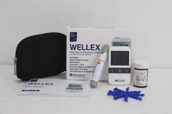 Wellex Blood Glucose Monitor Blood Sugar Test Meter - Image 2