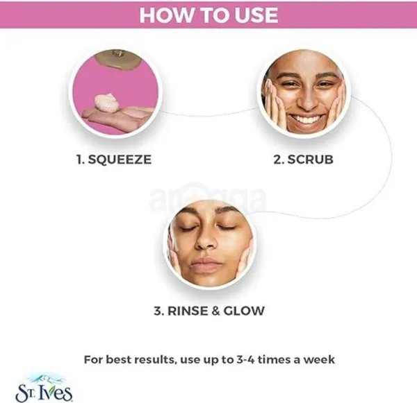 St.Ives Radiant Skin Pink lemon and Mandarin orange scrub - Image 3
