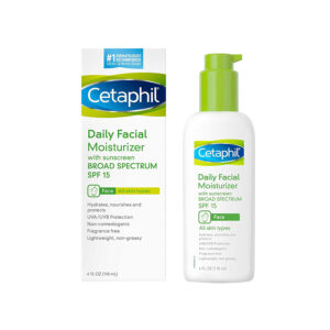 Cetaphil Daily Facial Moisturizer with Sunscreen SPF15 For All types Skin