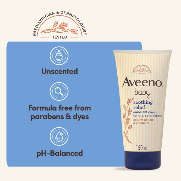 Aveeno Baby Soothing Relief Emollient Cream - Image 4
