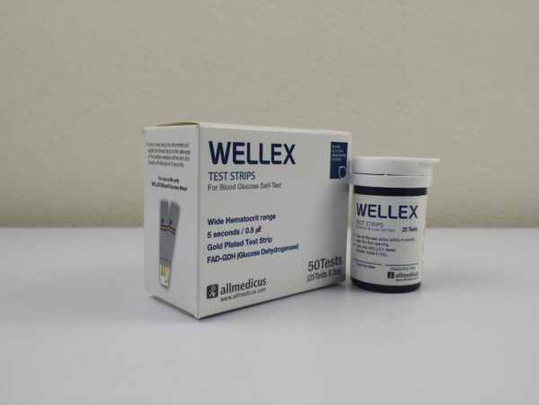 Wellex Blood Glucose Test Strips 50pcs - Image 3